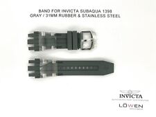 Usado, Autêntica pulseira de relógio Invicta Subaqua 1398 borracha cinza 31 mm comprar usado  Enviando para Brazil