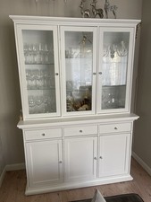 Vitrinenschrank matt weiß gebraucht kaufen  Wolmirstedt