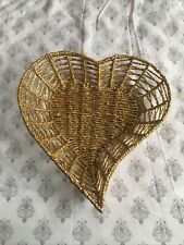 Gold heart wired for sale  ASHFORD