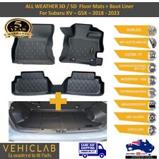 3D / 5D TPE All Weather Car Floor Mats + Boot Liner tapete para Subaru XV G5X -2017-2023 comprar usado  Enviando para Brazil
