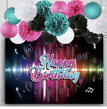 Decorações de festa de aniversário TIK Tok, temas musicais feliz aniversário pano de fundo Banne comprar usado  Enviando para Brazil