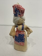 Estatueta ornamental vintage patriótica casca de milho boneca quarto de julho comprar usado  Enviando para Brazil