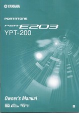 Yamaha PSR-E203 YPT-200 Instruction Manual comprar usado  Enviando para Brazil