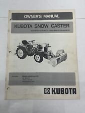 Kubota owner manual for sale  Shipping to Ireland