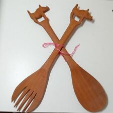 Salat besteck holz gebraucht kaufen  Lengenfeld