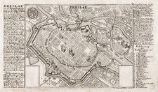 Wroclaw Polska Pologne Bodenehr Gravure sur Cuivre Engraving 1720, używany na sprzedaż  Wysyłka do Poland