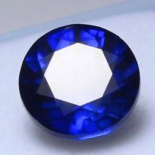 Naturel Rare Certifié 6x6 MM Ceylan Saphir Bleu Rond non Chauffé Ample Gemmes na sprzedaż  Wysyłka do Poland