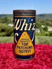 Usado, Roupa de remendo vintage WHIZ reparo de pneus couro ou pantasote lata de metal antiga comprar usado  Enviando para Brazil
