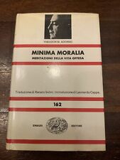 Theodor adorno minima usato  Napoli