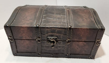 Vintage leather wood for sale  El Paso