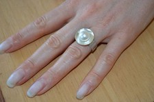 Ring perlenring 925 gebraucht kaufen  Moosburg a.d.Isar