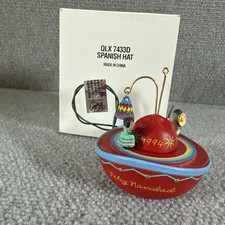 Chapéu espanhol vintage 1994 Hallmark Feliz Navidad ornamento luz mágica movimento com caixa comprar usado  Enviando para Brazil
