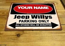 Używany, Your Name Spersonalizowana ceramiczna tabliczka ścienna JEEP WILLYS na sprzedaż  PL