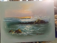 Vintage signed seascape for sale  Chicago