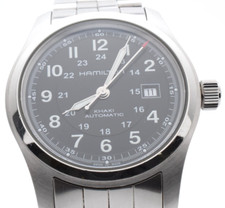 ▶️[Quase em perfeito estado com caixa] Relógio masculino automático Hamilton cáqui campo H706050 mostrador preto comprar usado  Enviando para Brazil