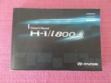 Hyundai i800 van for sale  SHERINGHAM