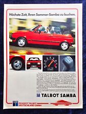 Talbot samba original d'occasion  Expédié en Belgium