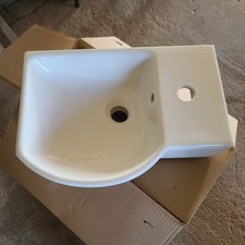 Waschbecken keramik weiß gebraucht kaufen  Leisnig