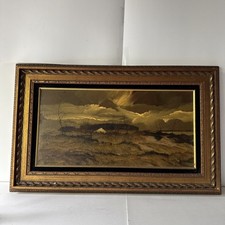 Pintura a óleo belga antiga – Paisagem dourada com cabine assinada por Hornberger comprar usado  Enviando para Brazil