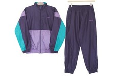 Vintage ADIDAS Dres Rozmiar Damski S 90s Fioletowa kurtka dresowa i spodnie Garnitur na sprzedaż  PL