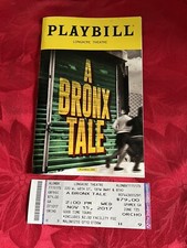Bronx tale playbill for sale  Princeton
