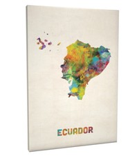 Ecuador watercolor map for sale  COVENTRY