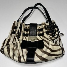 Usado, JIMMY CHOO Ramona Pônei Cabelo de Bezerro Marrom Creme Bolsa de Ombro Média Zebra Prin comprar usado  Enviando para Brazil