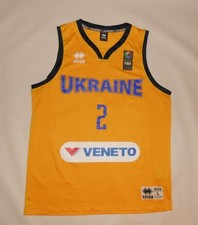 Używany, KOSZULKA DO KOSZYKÓWKI ERREA UKRAINA - SHORSTKYI #2 (L) Jersey Trykot Maillot Maglia na sprzedaż  PL