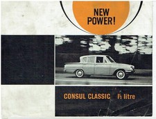 FORD 315E CONSUL CLASSIC 1,5 LITRO SEDÃ ORIGINAL 1962 FOLHETO DE VENDAS DE FÁBRICA, usado comprar usado  Enviando para Brazil