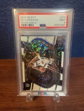 2022 Panini Select De’Aaron Fox White Disco Court side 75/75 PSA 9 comprar usado  Enviando para Brazil