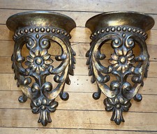 Gold wall shelves for sale  Akron
