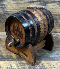 Vintage Mini Barril de Madeira de Carvalho Whisky, Tequila Exibição Publicitária comprar usado  Enviando para Brazil