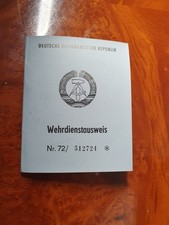 Ddr gdr wehrdienstausweis gebraucht kaufen  Eisenach