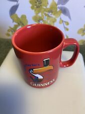 Guinness red mug for sale  STREET