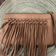 Bolsa de mão com franjas Carlos Santana pulseira ocidental bronzeada vaqueira verão zíper bolsa de embreagem comprar usado  Enviando para Brazil
