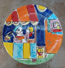 The Cellar Plate pintado à mão e feito na Itália brilhante multicolorido largura 7,77" comprar usado  Enviando para Brazil