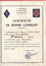 Militaria certificat bonne d'occasion  Figeac