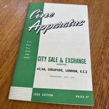 Catálogo Vintage CINE APPARATUS 1950 Edição London Sound & Silent  comprar usado  Enviando para Brazil