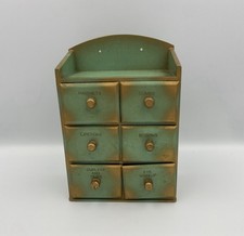 Vintage wood teal for sale  Export