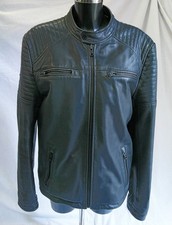 Superdry leather biker for sale  LONDON