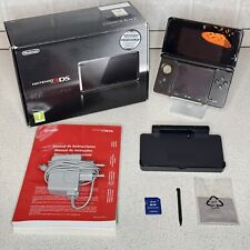 Nintendo 3DS Cosmos Black Handheld Console Boxed With Charger + 2GB SD, usado comprar usado  Enviando para Brazil