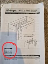 Stompa mid sleeper for sale  CLITHEROE