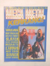 Vintage 1986 KERRANG Mega Metal #1 Magazine METALLICA + Cliff Burton Photos  comprar usado  Enviando para Brazil