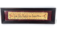 Primitive framed plaque for sale  Norman