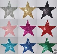 3x TECIDO GLITTER 4 polegadas ESTRELA IRON-ON HOTFIX FAÇA VOCÊ MESMO ARTESANATO CAMISETA TRANSFERÊNCIA PATCH comprar usado  Enviando para Brazil