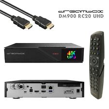 Dreambox DM900 RC20 4K E2 Linux PVR 2xDVB-S2X 1xDVB-C/T2 potrójny odbiornik MS, używany na sprzedaż  Wysyłka do Poland