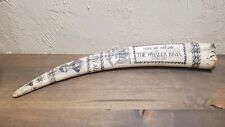 Scrimshaw walrus tusk for sale  Tow