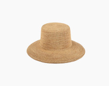 Chapéu balde praia sol palha ráfia abas largas falta de cor tamanho: pequeno 55 cm comprar usado  Enviando para Brazil