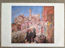 Splendida litografia firmata usato Splendida litografia firmata usato  Gaggiano