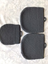 Grey crocheted ikea for sale  WATFORD